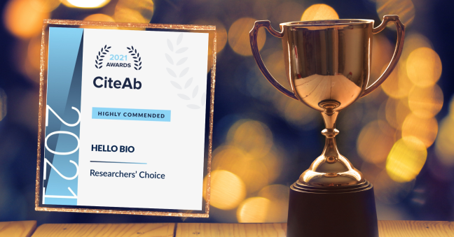 We've been Highly Commended in the 2021 CiteAb Awards!