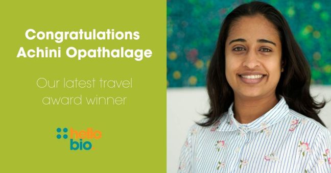 Travel Award Winner Achini Opathalage