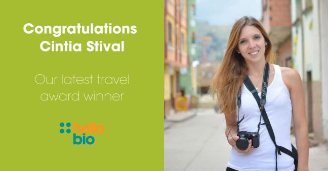 Meet our Latest Travel Award Winner Cintia Stival