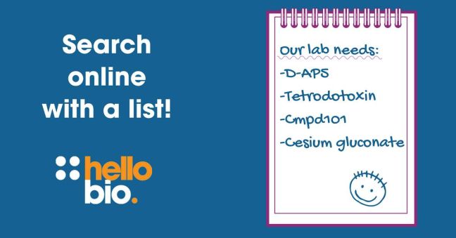 Search with a list to find products quickly