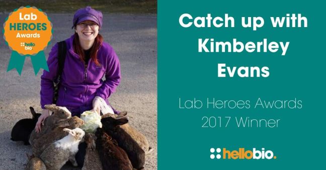 Catch up with last year’s Lab Heroes Awards winner Kimberley Evans