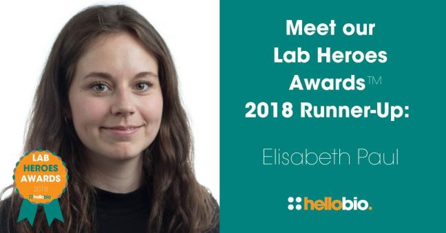Meet Our Lab Heroes AwardsTM 2018 Runner-Up: Elisabeth Paul