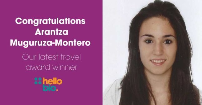 Travel Award Winner Arantza Muguruza-Montero