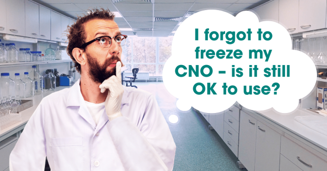 Scientist in lab thinking about CNO storage