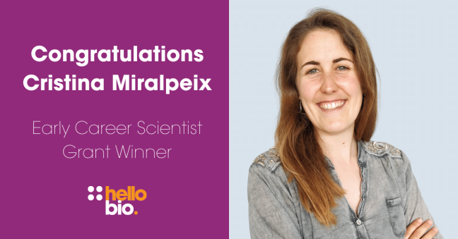 Meet our Early Career Scientist Grant Winner Cristina Miralpeix