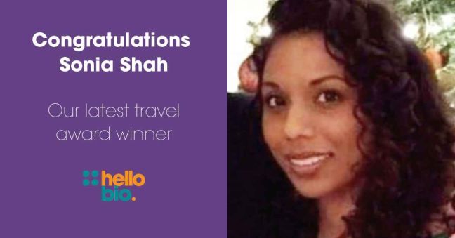 Meet our Latest Travel Award Winner Sonia Shah