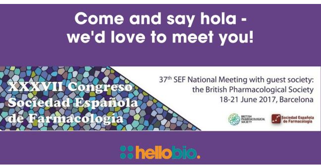 Say 'Hola' to us at the Spanish Society of Pharmacology meeting!