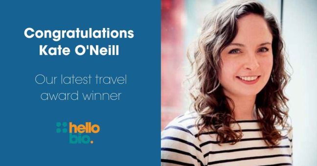 Travel Award Winner Kate O'Neill