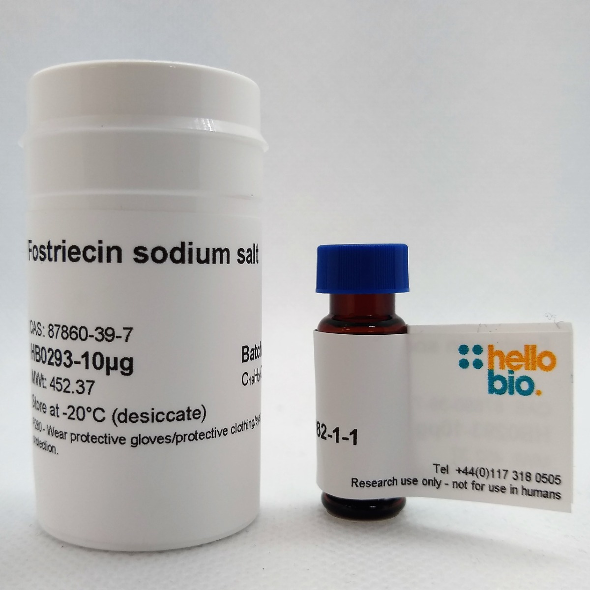 Fostriecin sodium salt product vial image | Hello Bio