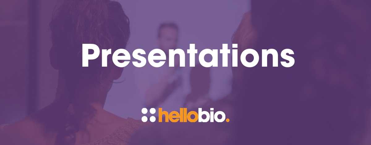 Help with oral, written and poster scientific presentations