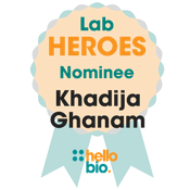 Lab Hero 2017 Nominee Khadija Ghanam Lab Hero 2017 Nominee Khadija Ghanam